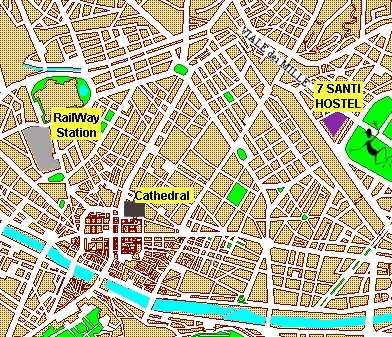 Map-Location 7 SANTI HOSTEL